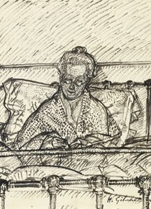Écriture de lettres (la mère de l
